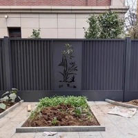 Panneaux de clôture horizontaux en alliage d'aluminium antirouille et imperméables, et clôtures de sécurité en acier pour jardins – Vente en gros