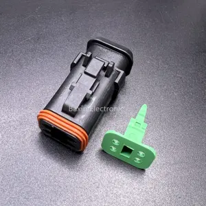 Schwarze DT06-4S-E008 DT04-4P-E008 DT E008 4p männlich weiblich auto stecker