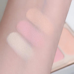 พาเลทบลัชเปลี่ยนสีสามสีสไตล์<span class=keywords><strong>เกาหลี</strong></span> ครีมรูจ ชิร์ก คัลเลอร์ ทรีอินวัน อายแชโดว์เนื้อแมตต์ธรรมชาติ เม็ดสีแน่น - Product Image 5