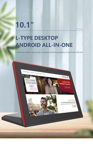 Led 10.1 인치 L 모양 터치 스크린 고객 리뷰/POS/호텔 안드로이드 와이파이 태블릿과 L 자형 스마트 터미널 - Product Image 5