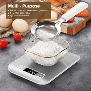 Báscula de Cocina Electrónica Digital de 11 lb con Función de Tara, Funciona con Batería, Peso Máximo 10 kg - Product Image 2