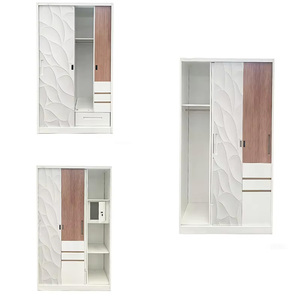 Casillero de acero económico, desmontable, con diseño de 3 puertas y pintura floral por ordenador, para listas de precios y anuncios. - Product Image 4