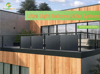 Système de batterie de balcon prêt à l'emploi pour usage domestique, panneau solaire 400W 600W 800W pour système de stockage d'énergie de balcon avec micro-onduleur