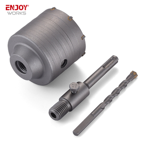 直径30mm-100mm SDS Plusシャンクホールソーセット、レンガコンクリートセメントストーンメタルプレートドリルビット用コンクリートホールビット - Product Image 4