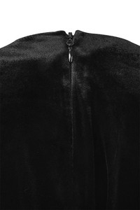 Fábrica al por mayor de <span class=keywords><strong>terciopelo</strong></span> Bodycon Mini de manga larga negro vestido Causal - Product Image 6