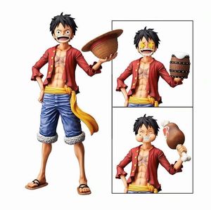 Grupo de tres formas Pierna de pollo vertical Cara sonriente Carne Ojo de estrella Reemplazo de mano de Luffy de plástico para navegar - Product Image 4