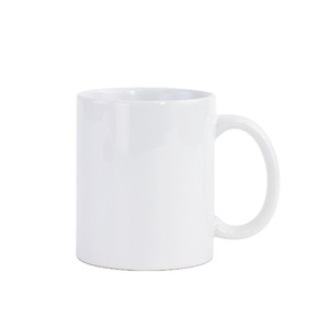 Mug en céramique blanc personnalisé avec anse, tasse individuelle pour café, thé, cadeau, 300 ml, écologique, style romain, avec C - Product Image 1