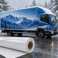 Rouleau de vinyle PVC auto-adhésif, résistant aux basses températures (-30°C), haute adhérence, brillant ou mat, imperméable, résistant aux UV, 140 g/m², matériau OEM