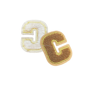 Tùy Chỉnh 3D Bold Typography Thư Tiếng Anh Thêu Vải Bản Vá Lỗi Cao Cấp Vải May Mặc Nhãn Cho Máy Tính Quần Áo - Product Image 3