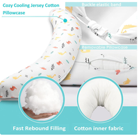 Oreiller de grossesse en forme de C pour soutien corporel, dos, hanches, jambes, ventre, maternité, avec housse rafraîchissante et lavable, portable, anti-bactérien, ignifuge