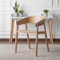 Chaise de salle à manger moderne de luxe avec dossier, tables et chaises en bois modernes pour l'école, le café, les événements, pour le salon, la salle à manger
