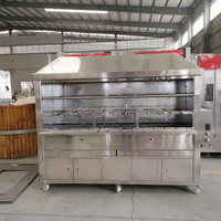 Four à barbecue rotatif automatique pour poulet et viande, avec fonction de rôtissoire pour saucisses au poisson et chili au charbon de bois péruvien