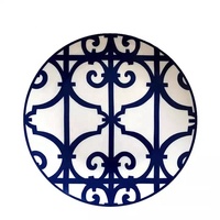 Assiette à dîner en porcelaine allant au micro-ondes et au lave-vaisselle