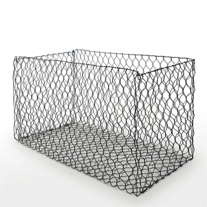 Panier <span class=keywords><strong>gabion</strong></span> hexagonal tissé enduit de PVC anti-corrosion pour projets de conservation de l'eau - Product Image 1