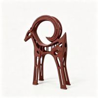 Statue d'animal abstraite moderne en résine, design ajouré, pour la décoration de hall d'hôtel, bureau, parc, taille et couleur personnalisées, OEM ODM, vente en gros