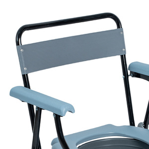 Folding <b>Commode</b> <b>Chair</b> With Toilet Seat For Elderly Pregnant Disabled Hospital Use Foldable Steel Frame Home Care - Product Image 4