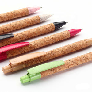 Bolígrafos de Corcho Biodegradables KUKESI CORK con Logotipo Personalizado de la Empresa, Punta de 1.0 mm y Tinta Azul/Negra - Product Image 2