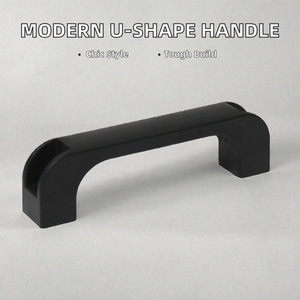 Asa de Tracción en Forma de U de Nylon Reforzado, Diseño Industrial Moderno en Forma de Puente para Accesorios de Gabinete, Máquina de Soldar de Plástico Negro - Product Image 3