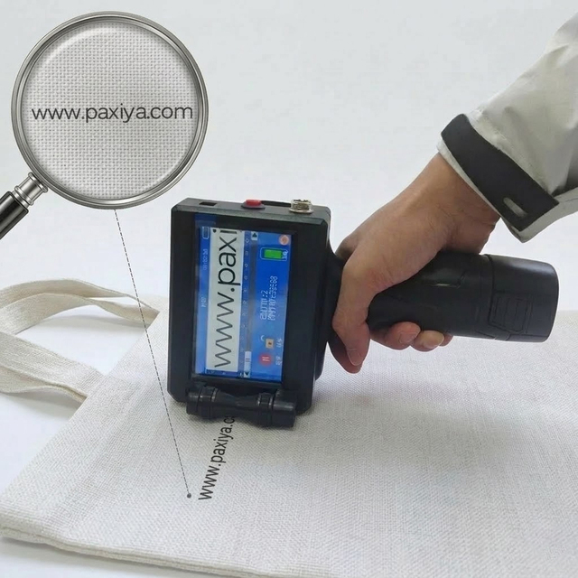 China Handheld Inkjet Printer for Fabric Portable Handheld Inkjet Printer Gun Fabric Expiry Date Batch Barcode Qr Code