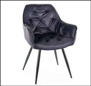 Ghế phòng khách hiện đại giữa thế kỷ ghế nhà bếp hiện đại ghế ăn tối Ghế bành Ghế nhung hiện đại màu xám - Product Image 6