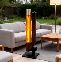 Poêle à granulés portable en acier inoxydable 304 pour patio, camping et fêtes de jardin – Vente en gros