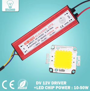 10W 20W 30W 50W हाई पावर एलईडी फ्लड लाइट COB चिप + AC / DC 12V इनपुट एलईडी फ्लडलाइट बिजली की आपूर्ति एलईडी ड्राइवर - Product Image 2