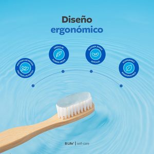 Juego de cepillos de dientes biodegradables <span class=keywords><strong>B</strong></span> Life con 10 piezas y cerdas de nailon medianas para adultos - Product Image 5