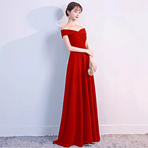 Off The Shoulder Navy Blue Evening Dress A Line Empire Waist Long Formal Gown For Weddings Parties Bridesmaid Events - Product Image 3