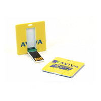 Mini carte carrée clé USB avec impression complète petite carte personnalisée clé USB 1GB 2GB 8GB 16GB 32GB à 128GB