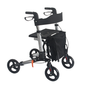 อุปกรณ์เดินเคลื่อนที่น้ำหนักเบา4ล้อสำหรับผู้สูงอายุรถเข็นวอล์คเกอร์เคลื่อนที่พร้อมที่นั่ง - Product Image 4