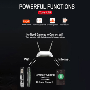 Xsdts <span class=keywords><strong>Q8</strong></span> PRO thông minh khóa cửa làm việc với tuya Hỗ trợ nhiều ngôn ngữ với máy ảnh - Product Image 3