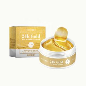 Luxe en gros organique <span class=keywords><strong>24K</strong></span> or collagène niacinamide anti-rides raffermissant peau hydratation en profondeur gel hydratant masque pour les yeux - Product Image 1
