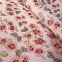 Ventes directes usine – Tissu brocart 100 % polyester, résistant à l'abrasion et anti-boulochage, 75D, doux, décoratif, largeur 58/60 pouces, pour robes et jupes