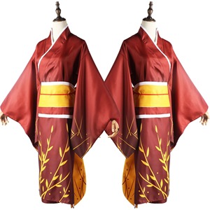 Costume de cosplay Izumi Kyouka de l'anime Bungo Stray Dogs, kimono <span class=keywords><strong>rouge</strong></span> pour femme, <span class=keywords><strong>yukata</strong></span>, Halloween, carnaval, couvre-chef, vêtements complets pour femme - Product Image 2