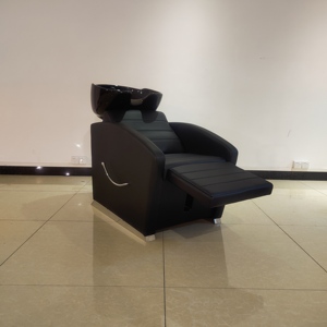 Kisen venta al por mayor moderna silla de champú de peluquería Silla de champú de salón lavabo negro cabello salón de belleza champú lavar sillas de pelo para <span class=keywords><strong>salr</strong></span> - Product Image 6