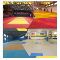 Tapis de judo en toile haute densité pour l'entraînement au karaté, imperméables, tapis de BJJ et de judo