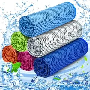 Serviettes absorbantes rafraîchissantes en microfibre personnalisées pour sport de glace Refroidissement instantané pour sport de glace rafraîchissante pour sport de glace