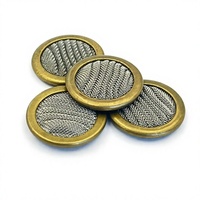 Filter Disc Baja Tahan Karat 200 Mikron, Tebal 3mm, Kawat Jaring Bulat untuk Katup Servo Cair