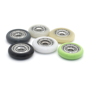 Factory Wholesale Door Window Guide <b>Rails</b> Rollers Stainless <b>Steel</b> O-Ring Bearings Rubber-Coated Pulleys Countersunk Rollers - Product Image 1