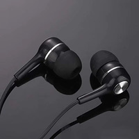 Usine directe 3.5mm intra-auriculaires en plastique filaire écouteurs universel MP3 musique couleur bonbon petits écouteurs vente pas cher casque filaire