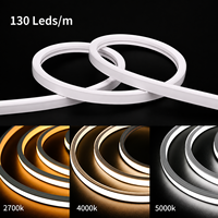 Lumière LED encastrée ultra-fine et flexible pour armoire, néon LED 12V 24V, découpe libre, profil LED en silicone flexible à souder, éclairage sous armoire