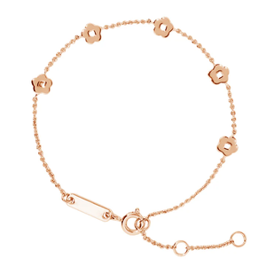 Joyería personalizada al por mayor 925 plata esterlina 18K chapado en oro Rowena flor encantos pulsera para mujer joyería - Product Image 3