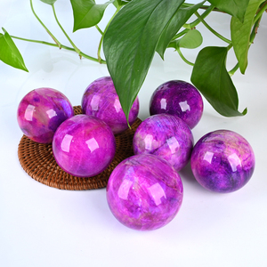 Hotsale Polished Natural Purple Moonstone <b>Crystal</b> Sphere Healing Gemstone <b>Crystal</b> <b>Ball</b> Ornament for Home Decor - Product Image 4