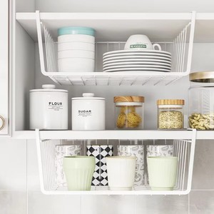 XQ-Küchen- und Badezimmer-Hängekorb zur Aufbewahrung |   Rostfreier Eisen-Organizer |   Modernes Design in 2 Größen, 1 Stück, 1,20 €, niedrige Mindestbestellmenge 5 - Product Image 4