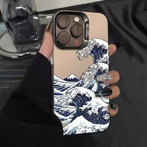 Sóng Bão Thiết Kế Trường Hợp Điện Thoại Cho Iphone 17 16 15 14 13 12 11 Pro Max Không Khí Chống Sốc Và Chống-Dấu Vân Tay Bìa - Product Image 2