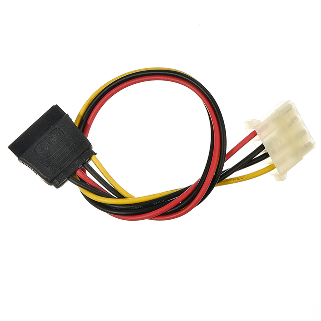 Power Adapter Cable Large 4P to SATA Power Cable IDE Male to Large 4P Male to 15P Female SATA Serial Cable