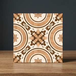 Carreaux de sol en bois rustique, imitation bois, 30x30cm, pour salon, salle de bain, design 3D, surface non émaillée, porcelaine - Product Image 1