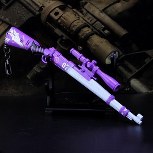 สกิน <span class=keywords><strong>Kar98k</strong></span>-พวงกุญแจปืนสไนเปอร์โมเดลอาวุธโลหะเต็มรูปแบบ3D ปั้นปืนจำลองขนาดเล็กของสะสมจี้ของเล่นเด็ก - Product Image 5
