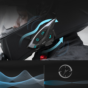 Intercomunicador inalámbrico para casco, altavoz para auriculares, Shark 02, soporte dúplex completo, 2 personas, distancia de 1000 metros - Product Image 2