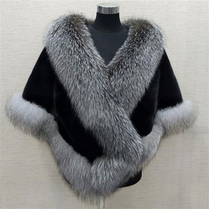 Pelliccia Sintetica Imitazione <span class=keywords><strong>Visone</strong></span> e Volpe, Scialle in Pelliccia Sintetica, Mantella da Donna, Cappotto in Pelliccia Sintetica, Vestito Invernale Nuovo 2026 - Product Image 2